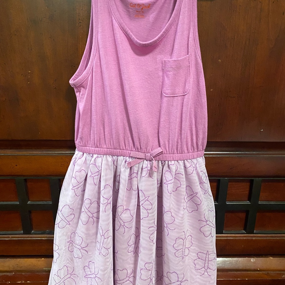 Girls purple butterfly dress